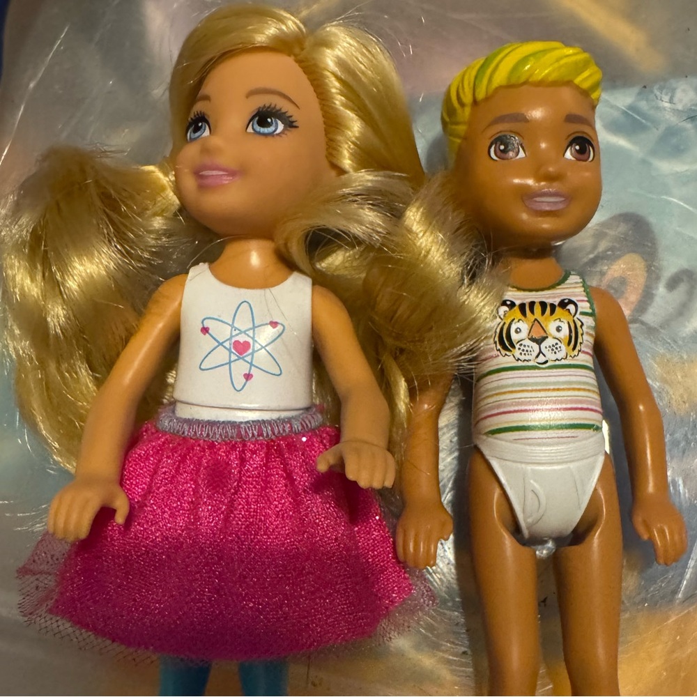 Barbie Chelsea & friends Chelsea & blonde boy dolls